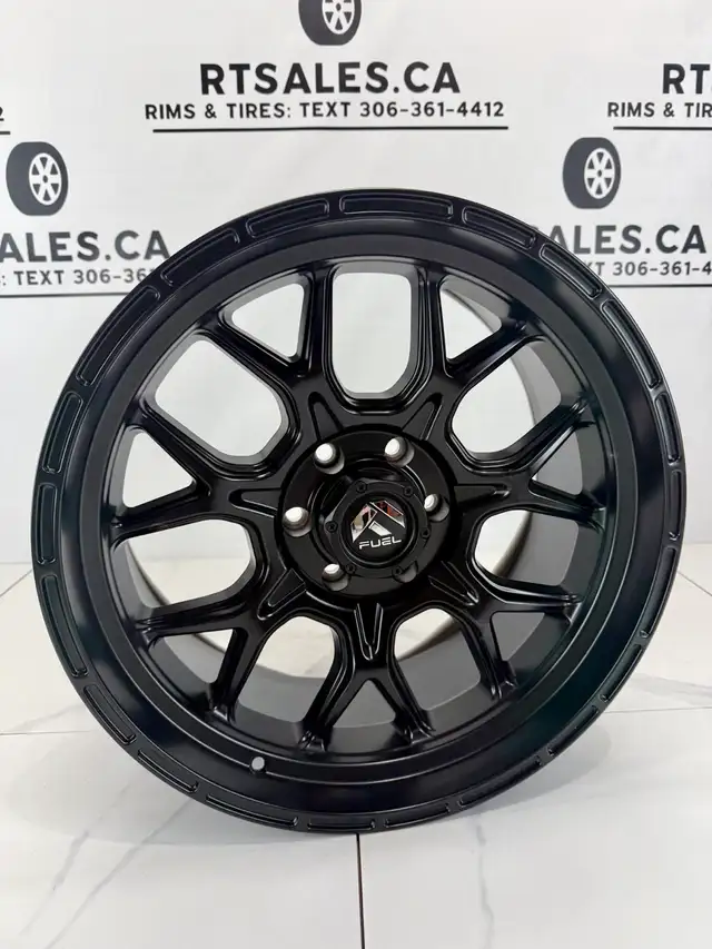 20x9 Fuel Tech Rims 6x135. ford f150 in Tires & Rims in Saskatoon - Image 2