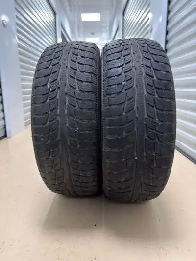 2 Tires 85% tread. Size: 225/60 R18 Winter Tires BG Goodrich Winter Price: $90 for all Clean and rea...