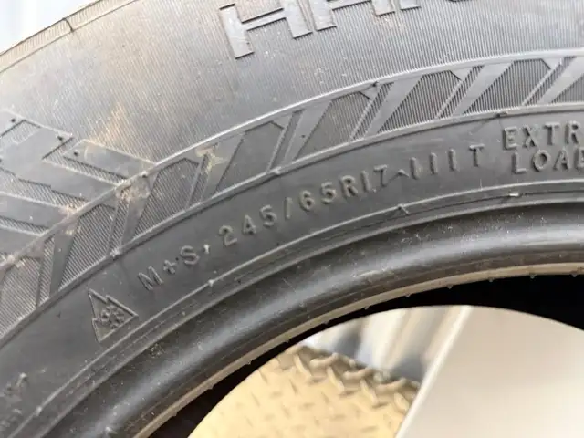 90% tread. 245/65 R17 Winter Tires Nokian Hakkapeliitta 10 in Tires & Rims in Mississauga / Peel Region - Image 8