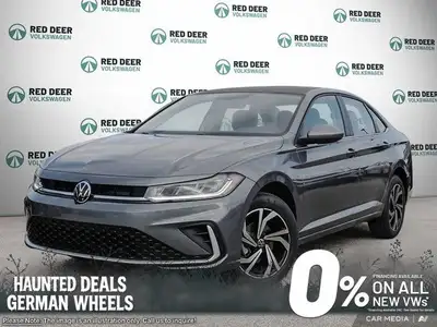 The 2025 Volkswagen Jetta Highline in a sophisticated gray hue comes equipped with a front-wheel dri...