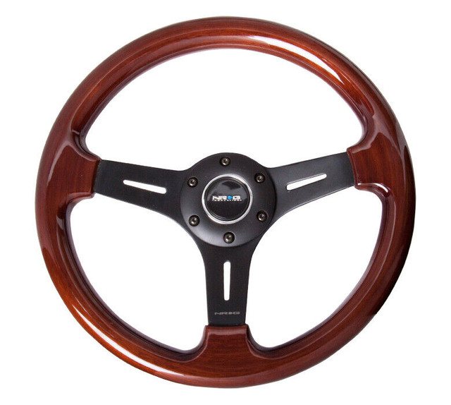 NRG Wood Grain Steering Wheel Black in Other Parts & Accessories in Mississauga / Peel Region