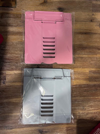 Metal book stand blue or pink $5/each