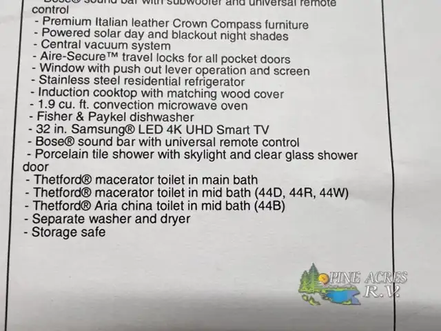 2024 Entegra Coach Anthem 44B 450 h.p. Diesel in RVs & Motorhomes in Moncton - Image 110