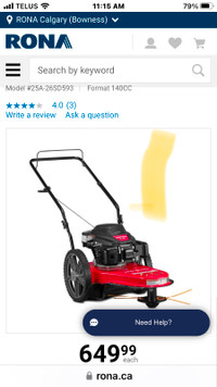 Gas wheeled Trimmer
