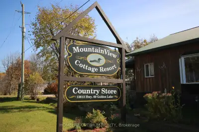 Rare Cottage Resort Opportunity on Golden Lake. Welcome to Mountainview Cottage Resort. Own a stunni...