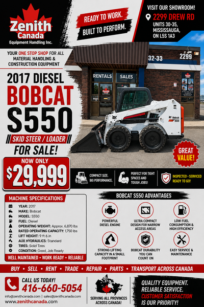 Price: $29,999 or Lease to own at: Estimated $525.83/mo. Stock #: S1128 Type: Skid Steer / Loader (T...