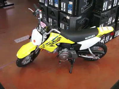 2025 Suzuki DR-Z50 LAYING THE FOUNDATION OF RIDING FUN The Suzuki DR-Z50 is the ideal way to introdu...