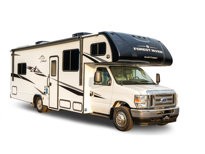 EAST TO WEST Entrada Class C gas motorhome 2000NS highlights: 60in.in. x 80in.in. Bunk Over Cab Rear...
