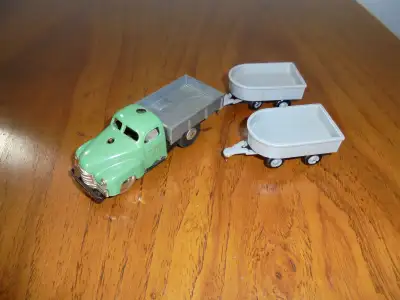 Vintage collection of the car toy of the 1950’s. Very rare truck and passenger car marked “made in U...