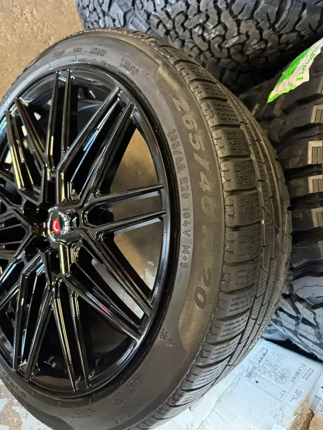 Four New 20″ 5x120 Vossen Replica  w/ 265/40r20 pirelli winter in Tires & Rims in Oakville / Halton Region - Image 7