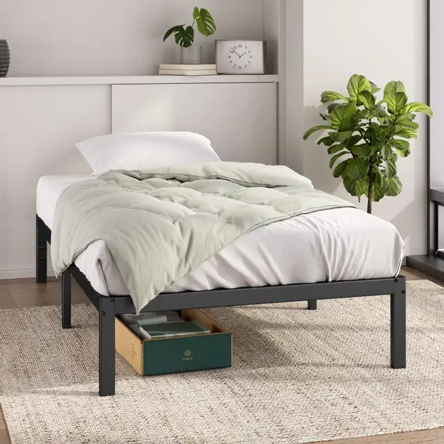 BNIB PRICE IS FIRM - Zinus Twin Bed Frame - Elias 14 Inch Metal. in Bedding in City of Toronto - Image 2