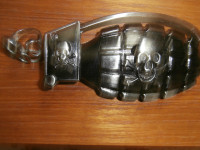SKULL BELT BUCKLE AND RING