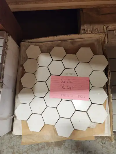 White Hexagon Wall Tiles, View more