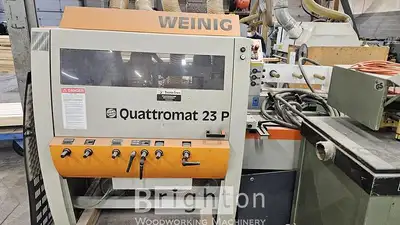 2001 Weinig Quattromat Q23P used 4 head moulder. See our website for more details. REF# BM2702. For...