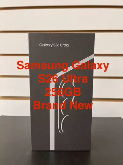 Samsung Galaxy S26 Ultra 256GB Black Brand New, View more