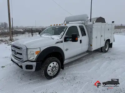 Countryside Fleet 2014 Ford F450 Extended Cab 4x4 Service Utility Truck + 6.7L PowerStroke Diesel +...