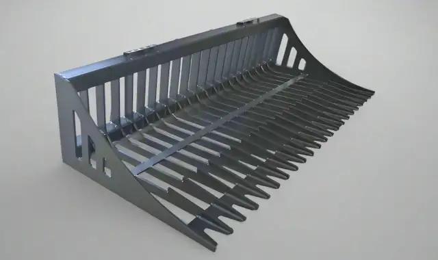 Heavy-Duty Skid Steer Rock Buckets | Skeleton Grapple Attachment in Heavy Equipment Parts & Accessories in Prince Albert - Image 2