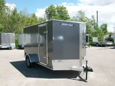 Remorque neuve Aluminium 6' x 12' v-nose 1 essieux 3500lb. 6' de haut interieur plywood 3/4 plancher...