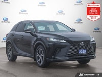 New Price! Odometer is 3048 kilometers below market average! Black 2025 Lexus RX 350h HYBRID | LEATH... (image 1)