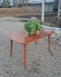 Solid Maple Table with Extension Leaf