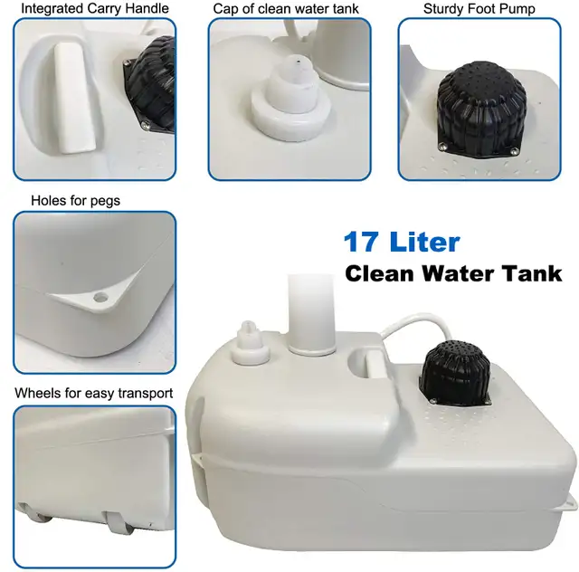 NEW PORTABLE OUTDOOR FOOT PUMP CAMPING SINK S1271 in Other in Regina - Image 4