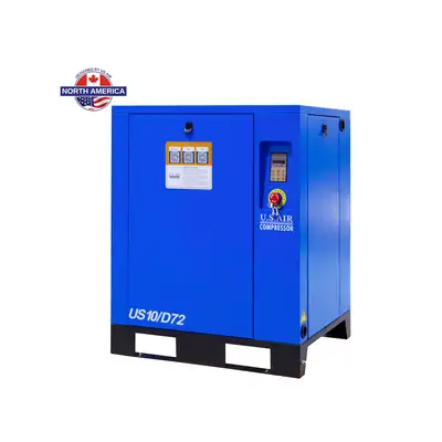 10 HP - 220V Single Phase VSD Rotary Screw Air Compressor, View more