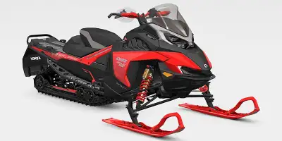 NEW 2026 Lynx Rave LE 850 E-TEC in viper red. This hi-performance aggressive trail sled features the...