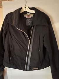 Lined Nylon Harley Davidson XL with leather accent riding jacket