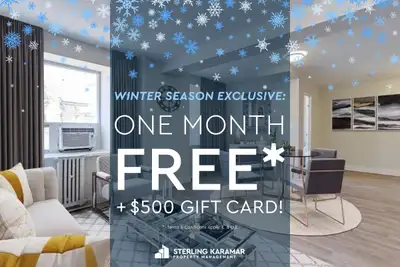Winter Exclusive | Enjoy One Month FREE on a 13-Month Lease + $500 Gift Card!* With easy access to H...