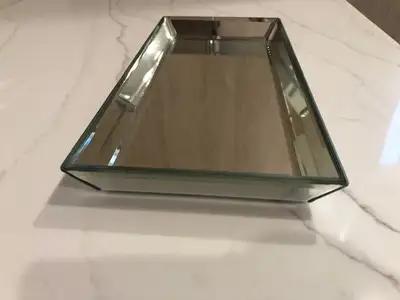 6"D x 12.75"W Mirrored Tray, View more