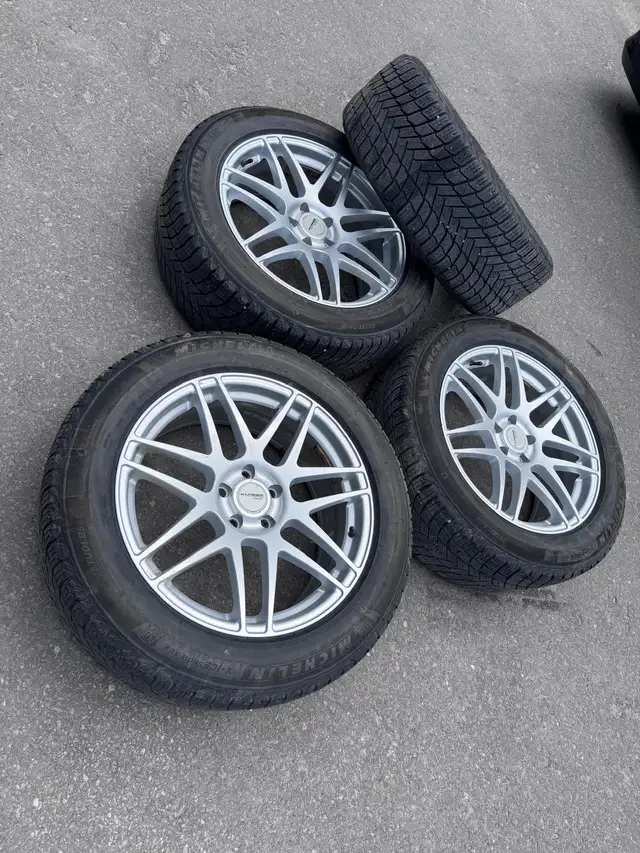 235/55/19 Audi SQ5 Benz GLC300 Michelin x ice snow tires 5x112 in Tires & Rims in City of Toronto - Image 6