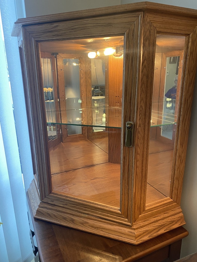 Corner Curio made by Buhler Hutches & Display