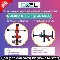 3D alignment machine + 4 Post alignment car lift / car hoist