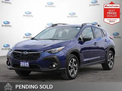 New Price! Sapphire Blue 2025 Subaru Crosstrek Touring AWD Lineartronic CVT 2.0L 16V DOHC APPLE CAR...