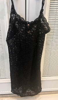 Victoria’s Secret Sexy Black Lace Night Gown NEW!