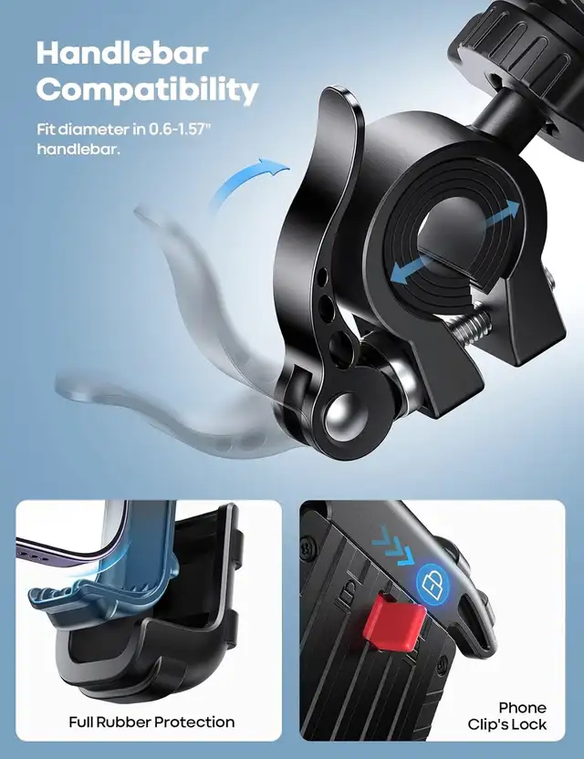 360° Bike Phone Mount - Clearance · Free Delivery in Clothing, Shoes & Accessories in St. John's - Image 5