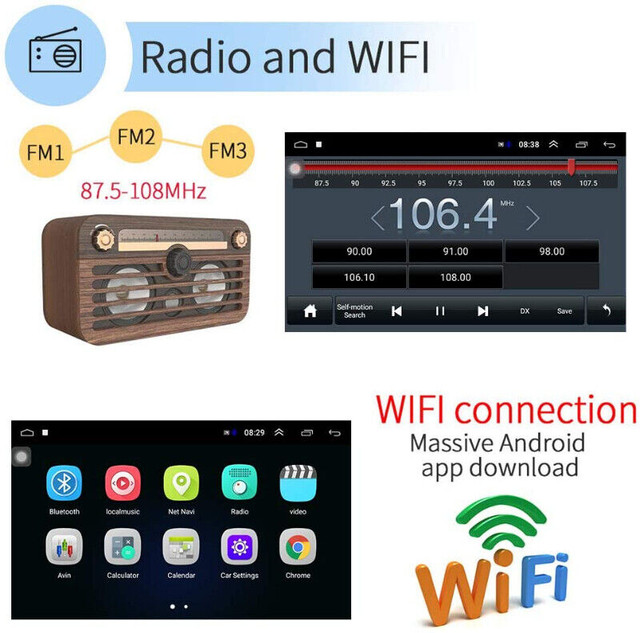 NEW Radio d'auto android Navigation 9'' HD WI-FI, Back-up cam dans Audio et GPS  à Longueuil/Rive Sud - Image 4