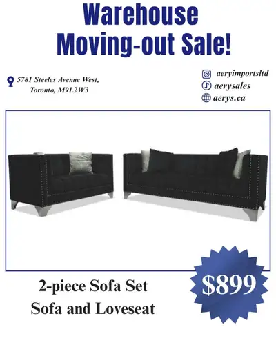 Sofa sets, sofa beds and sectionals- Furniture Moving-out sale!!, View more