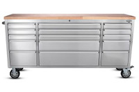 freedom 72 inch 15 Drawers Tool Chest, stainless steel