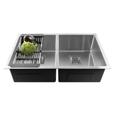 (40x 18 x 10) inch Double Bowl Silver Stainless Steel Sink, View more