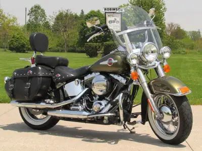 NOW $14,750 - This Classic looking 2016 Heritage Softail has just arrived at Robinson's. Loaded with...
