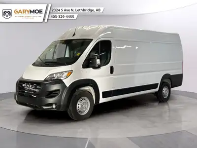 Meet the 2025 Ram ProMaster Cargo Van Tradesman 3500 High Roof Ext 159 WB w/Pass Seat, dressed in a...