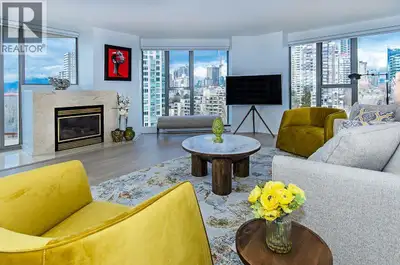 Experience luxury and comfort in this spacious furnished two-bedroom condo in the heart of Vancouver...