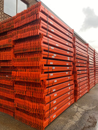 USED 8" LONG X 3" THICK BEAMS FOR PALLET RACKING
