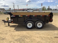 USED 12FT DUMP TRAILER LOCATED IN NISKU, AB PHOTOS COMING SOON! MODEL: DT8312-14K SIZE: 83in. X 142.... (image 4)