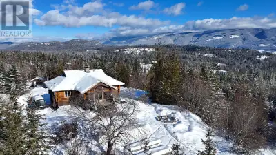 ?? This stunning 2,500 sq. ft. custom log home is set on a private 18.5-acre property near Larch Hil...