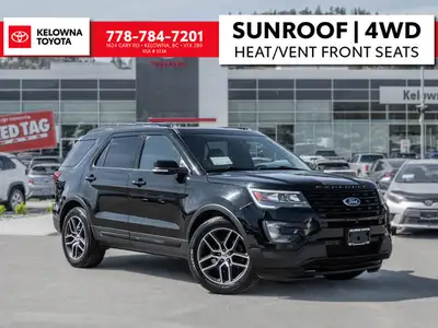 Dual Sunroof - Perforated Leather Seats - Power Liftgate - Keyless Ignition The 2016 Ford Explorer S...