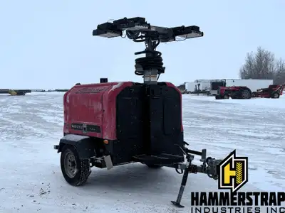 2014 ALLMAND BROS Maxi-Lite II V Series 20 KW Light Tower Generator Gen Set Trailer Isuzu 4 cylinder...