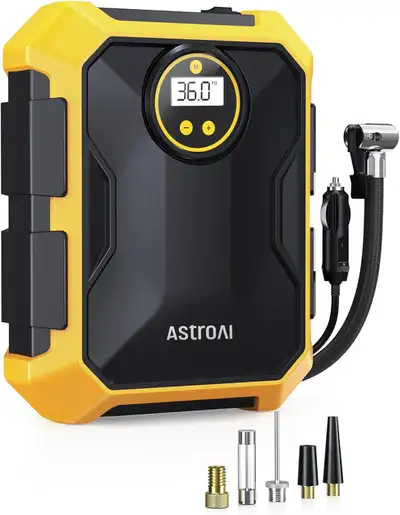 PRICE IS FIRM !!! AstroAI Tire Inflator Air Compressor 12V DC Portable Air Compressor Car Accessorie...
