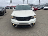 Recent Arrival! 2015 Dodge Journey Crossroad Pearl White Tri-Coat AWD, 2nd Row 40/60 Tilt 'N Slide S... (image 1)